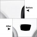 Fsfy Door Emblem Core Pillar B Column Anti-collision Cover Trim Post Carbon Fiber Piano Black Car For Universal Honda Kawasaki
