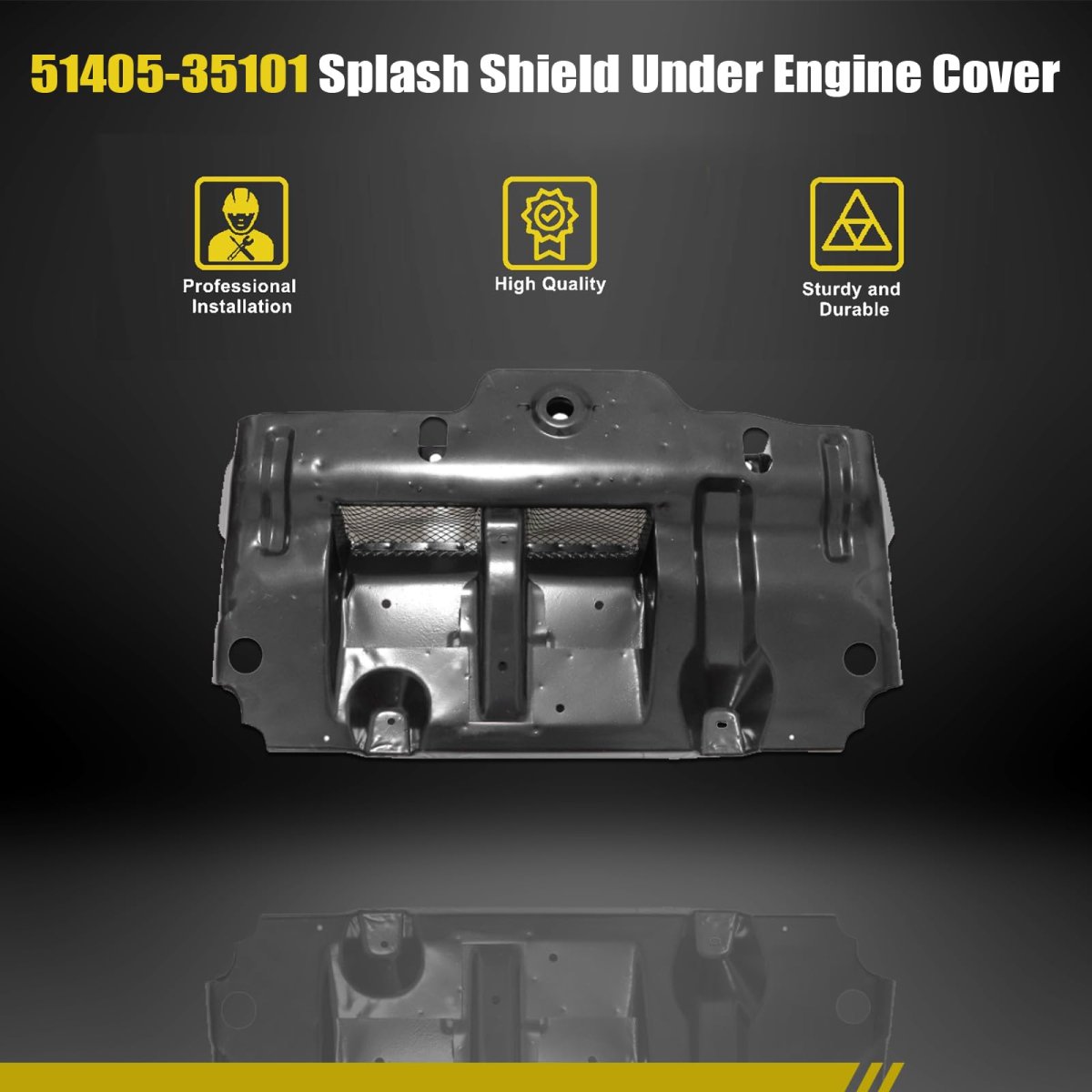 Splash Shield Under Engine Cover For Toyota 4runner Lexus Gx470 2003-2009 Replace 51405-35101 5140535101