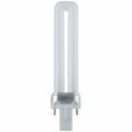 Sunlite 60020 Pl7 Sp27k Plugin U-shaped Compact Fluorescent Lamp 7 Watts 360 Lumens 2700k Warm White 2-pin G23 Base 1 Pack 