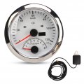 Fydun Speedometer With Tachometer 8000 Rpm 85mm 3 8 In Stainless Steel Ip67 Waterproof Speed Gauge Indiction Light For Marine