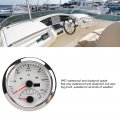 Fydun Speedometer With Tachometer 8000 Rpm 85mm 3 8 In Stainless Steel Ip67 Waterproof Speed Gauge Indiction Light For Marine