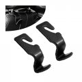 Auceli Leather Car Seat Headrest Hooks 2 Pack Back Hangers Hanger Holder For Auto Backseat Storage Purses Bags Coats Umbrellas 