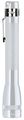 Mini Incandescent Flashlight Silver Compact Water Resistant Handheld Light Twist On Off 2 Cell Aaa Battery Powered M3a106