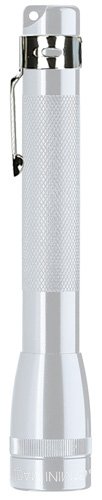 Mini Incandescent Flashlight Silver Compact Water Resistant Handheld Light Twist On Off 2 Cell Aaa Battery Powered M3a106