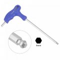 Uxcell 4mm Ball End Hex Key T-handle Wrench Spanner Metric Cr-v Steel