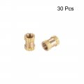 Uxcell Knurled Insert Nuts M2 5 X 5mm L 3 Od Female Thread Brass Embedment Assortment Kit 30 Pcs