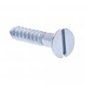 Prime-line Wood Screws Flat Head Slotted Drive 12 X 1-1 4 In Zinc Plated 50 Pack 