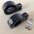 Motorcycle 1 2 Engine Guard Footpeg P Clamps For Gl Vt1100 Vtx1300 1800 Vlx600 Black