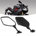 1 Pair Motorcycle Rearview Side Mirrors Carbon Fiber Style Replacement For Hyosung Gt125r Gt250r Gt650r Gt650s Ninja