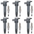 Oyeauto Ignition Coil Pack With Iridium Spark Plug Uf506 C1452-6 Compatible Withtoyota Lexus 2005-2006 Camry 2004-2006 Sienna 