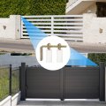 Uxcell Gate Roller Guide Adjustable 3 Sliding Nylon With L-shape Bracket Support Assembly For Rolling White