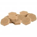 Softtouch 3 8 Hexagon Self-stick Noise Dampening Foam Cabinet Bumpers 12 Pack Tan Piece 