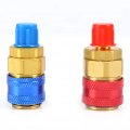 Quick Coupler Adapter Fitting Ac Connectors System Port Adapterss R134a Auto Car Coupler Connector Brass Low High Side Manifold 