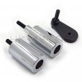 Hongk- No Cut Aluminum Frame Slider Protector Compatible With 2003-2005 Yamaha Yzf R6 2006-2009 R6s Chromed B01bw4pe9y