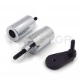 Hongk- No Cut Aluminum Frame Slider Protector Compatible With 2003-2005 Yamaha Yzf R6 2006-2009 R6s Chromed B01bw4pe9y