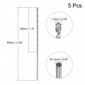 Uxcell 5 Pcs 1 2mm Mini Micro Twist Drill Bits High-speed Steel Straight Shank Extra Long Bit 65mm For Aluminum Alloy