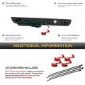Vipmotoz Rear Lower Bumper Full Red Led Reflector Upgrade Compatible With 2015-2023 Dodge Challenger Lens Left Driver Right