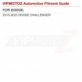Vipmotoz Rear Lower Bumper Full Red Led Reflector Upgrade Compatible With 2015-2023 Dodge Challenger Lens Left Driver Right