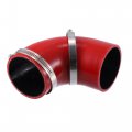 76mm 3 Id 90 Degree Silicone Reducer Hose Set Coupler Intercooler Tube Red For Car Intake Piping 