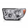 Chrome Bezel Oe-style Headlight Headlamp Assembly For 2007-2013 Toyota Tundra 2008-2017 Sequoia Driver Side 