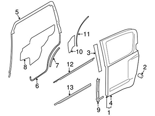 Genuine Nissan Parts Protector-rear Door Lh 82893-9cd0a