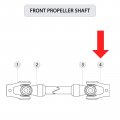 Caltric Front Drive Shaft Yoke And U-joint Kit Compatible With Polaris Ranger 700 Efi 4x4 2007 2008 2009