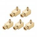 Brass Pipe Fitting 90 Degree Barstock Street Elbow M6x1 Male X 6mm Od Size 5pcs 