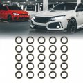 X Autohaux 25pcs M10 Bronze Tone Car Engine Oil Drain Crush Flat Bonded Washer Gaskets