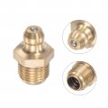 Uxcell Brass Straight Grease Fitting G1 8 Thread 11mm Width Hydraulic Accessories 10pcs