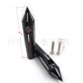 Httmt 6 Motorcycle Black Billet Handlebar 1 Bar Risers Compatible With H-d Custom Chopper