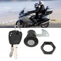 Qiilu Rear Storage Trunk Lock Motorcyclea Scooter Fitting Tail Lock Aluminum Plastic Universal For Electric Motorcycles Trunkc