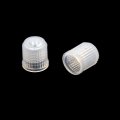 Uxcell 50pcs White Plastic Tire Air Valve Stem Caps Tyre Wheel Rims Dust Cover For Car