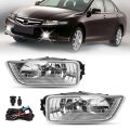 Fog Light Kit For 2003 2007 Honda Accord 4 Door Sedan Jdm Models Halogen Front Bumper Lamps With Wiring Harness And Switch 