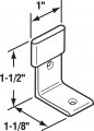 Prime-line N 6655 Bypass Door Bottom L-guide Brackets Fits Like Doors 2 Pack