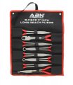 Abn 11in Plier 8-piece Set A Long Reach Circle Power Diagonal Cutting S-shape Angled And Straight Nose Pliers