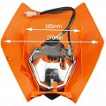 Goofit Orange 12v 35w Motorcycle Halogen Headlight Indicator Fairing Lampshade For Dirt Bike Motor Pocket
