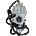 Carburetor Kit With Fuel Tank Petcock Valve Air Filter Oil And Spark Plug For Honda Trx 250 Recon Trx250tm Trx250te Replace 