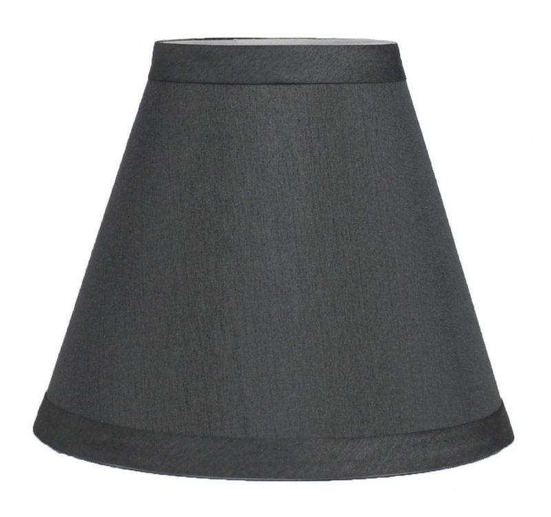 Urbanest Hardback Chandelier Lamp Shade 3-inch By 6-inch 5-inch Gray Clip-on