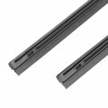X Autohaux 2pcs 450mm 18inch 8x10mm 3 Section Rubber Windshield Wiper Blade Refills For Car