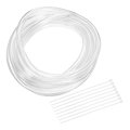 Flexible Pvc Tubing 8mm Id X 10mm Od 13 1 Feet Long Clear Vinyl Water Pipe Lightweight Plastic Hose With Zip Ties For 