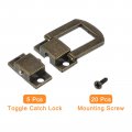 Uxcell 5pcs Toggle Catch Lock 0 98 X 79 Lxw Zinc Alloy Hasp Latch Clasp For Jewelry Box Wooden Case Toolbox Bronze