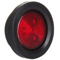 4 Pack 2 5 In Led Round Side Marker Lights Red Waterproof Clearance Trailer For Truck Rv Bus And Atv Universal Surface Mount 