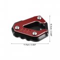 X Autohaux 1 Set Aluminum Alloy Motorcycle Kickstand Pad For Bmw S1000rr 2019-2023 Motor Bike Extension Foot Support With