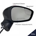 Spieg Fo1321457 Passenger Side Mirror Replacement For Ford Fiesta 2011-2019 Power Heated W Spotter Turn Signal Light Black