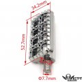 Httmt Mt216-127- 1 Pc Chrome Cnc Dominator Cut Shifter Peg Compatible With H-d Tri Glide Street Xg500 750