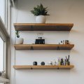 Uxcell Floating Shelf Bracket 4 Inch L 2pcs Metal Triangle Brackets 3 W Hidden Hardware For Home Wood Shelves Black