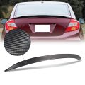 Auto Dynasty V2-style Rear Car Trunk Lid Spoiler Wing Compatible With Honda Civic Sedan 2012-2015 Glossy Black Real Carbon