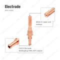 Weldingstop 9-8218 Retaining Cup 10pcs Electrode 9-8215 20pcs Tip 9-8211 For Thermal Dynamics Sl60 100 Plasma Torch Qty-31