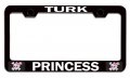 Turk Princess Girly Bl Steel Auto Suv License Plate Frame Tag Holder