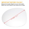 Car Rearview Left Driver Side Mirror Glass Replacement W Backing Plate Convex Non-heated White For Renault Twingo 1996-2006